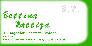 bettina mattiza business card